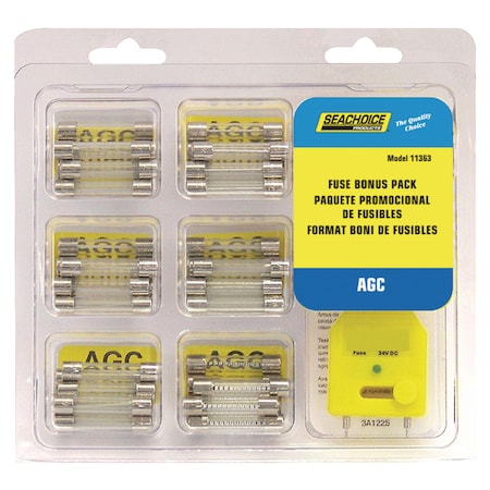 Seachoice AGC Fuse Value Pack, 60/pk 11363